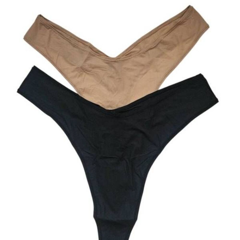 2 PAIR SKIMS V CUT PANTY NWT